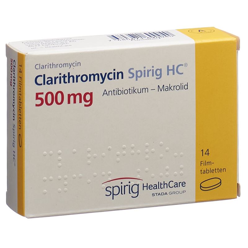 CLARITHROMYCIN Spirig HC Filmtabl 500 mg 14 Stk