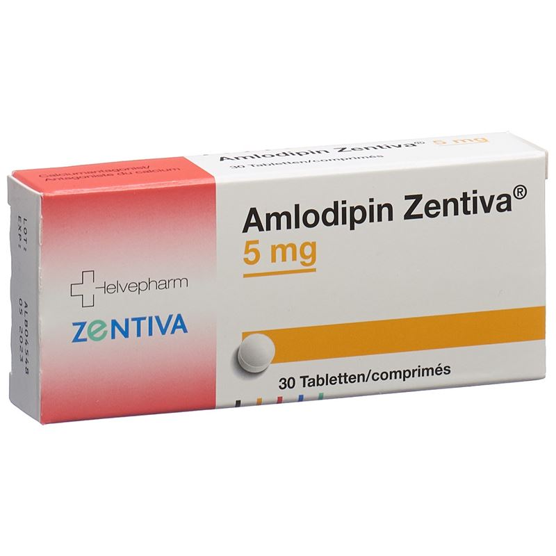 AMLODIPIN Zentiva Tabl 5 mg 30 Stk