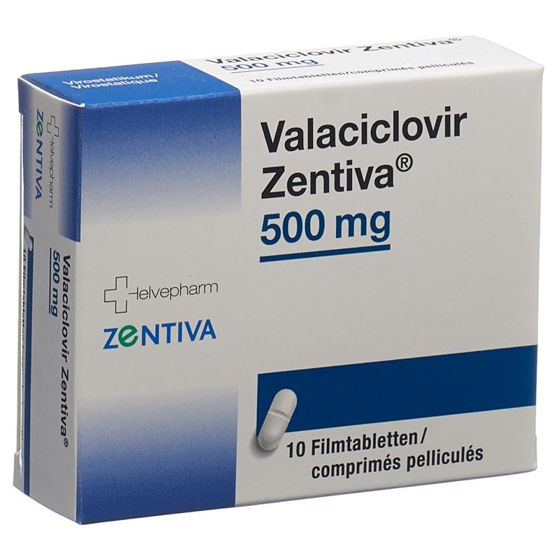 VALACICLOVIR Zentiva Filmtabl 500 mg 10 Stk