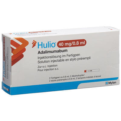 HULIO Inj Lös 40 mg/0.8ml Fertpen 2 x 0.8 ml