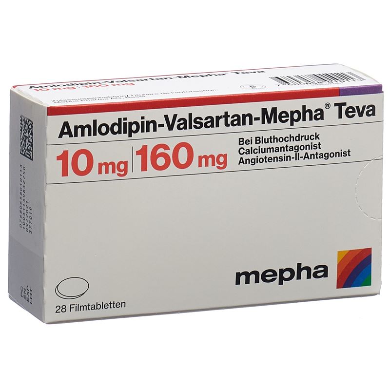 AMLODIPIN VALSARTAN Mepha Teva 10/160mg 28 Stk