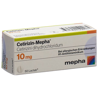 CETIRIZIN Mepha Lactab 10 mg 50 Stk