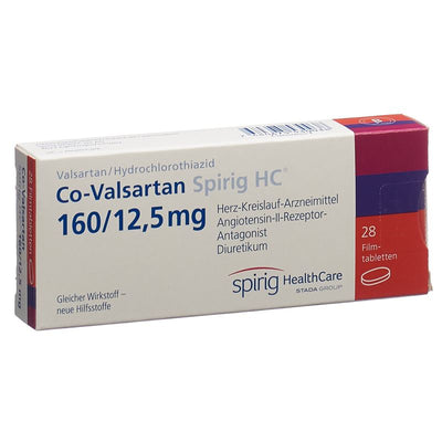 CO-VALSARTAN Spirig HC Filmtabl 160/12.5 mg 28 Stk