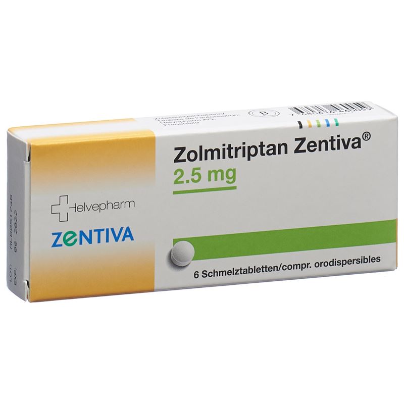 ZOLMITRIPTAN Zentiva Schmelztabl 2.5 mg 6 Stk