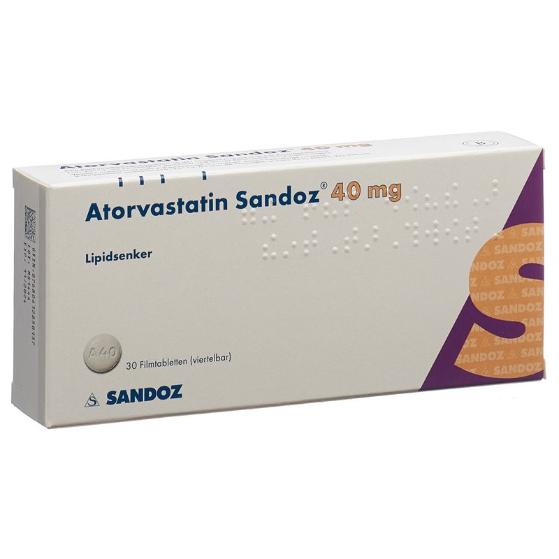 ATORVASTATIN Sandoz Filmtabl 40 mg 30 Stk