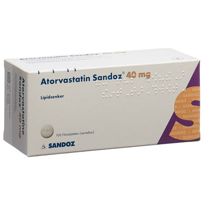 ATORVASTATIN Sandoz Filmtabl 40 mg 100 Stk