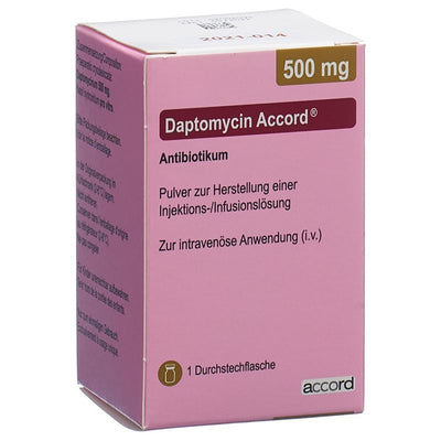 DAPTOMYCIN Accord Trockensub 500 mg Durchstf