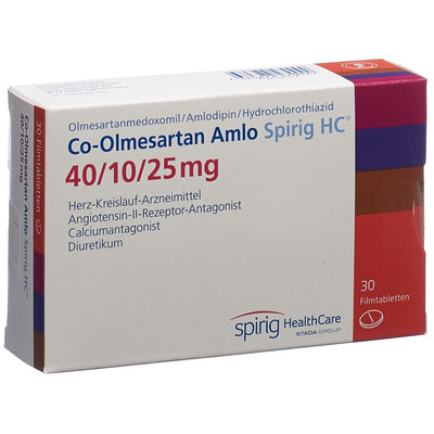 CO-OLMESARTAN AMLO Spirig HC 40/10/25mg 30 Stk