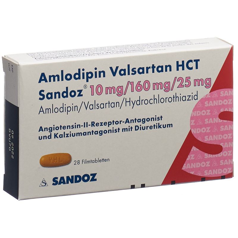 AMLODIPIN VALSARTAN HCT Sandoz 10/160/25 28 Stk