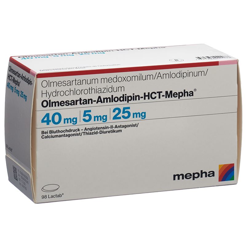 OLMESARTAN AMLO HCT Mepha Lactab 40/5/25 98 Stk