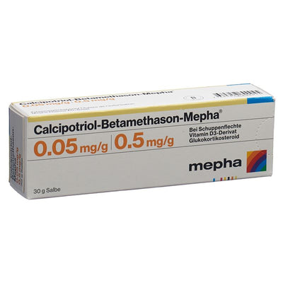 CALCIPOTRIOL Betamethason Mepha Salbe Tb 30 g