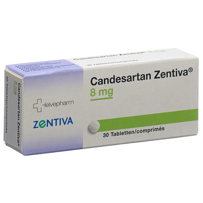 CANDESARTAN Zentiva Tabl 8 mg 30 Stk