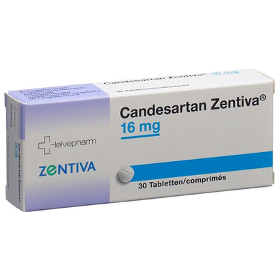 CANDESARTAN Zentiva Tabl 16 mg 30 Stk