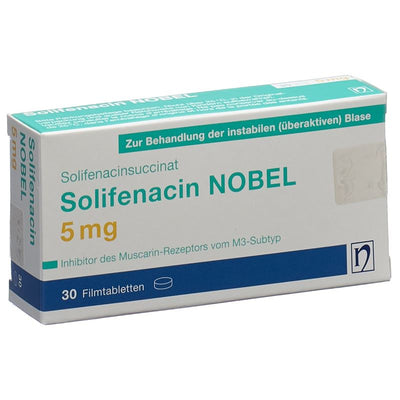 SOLIFENACIN NOBEL Filmtabl 5 mg 30 Stk