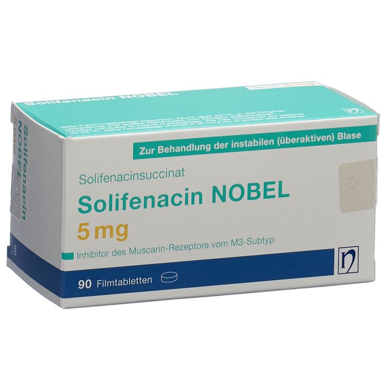 SOLIFENACIN NOBEL Filmtabl 5 mg 90 Stk