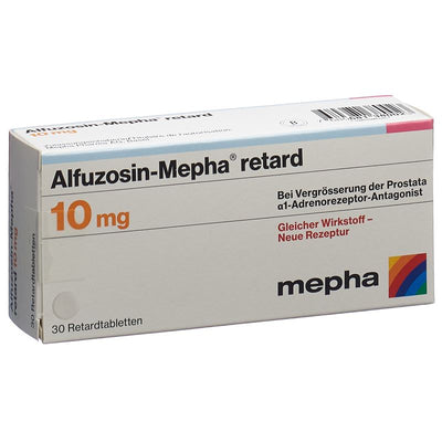 ALFUZOSIN Mepha retard Ret Tabl 10 mg 30 Stk