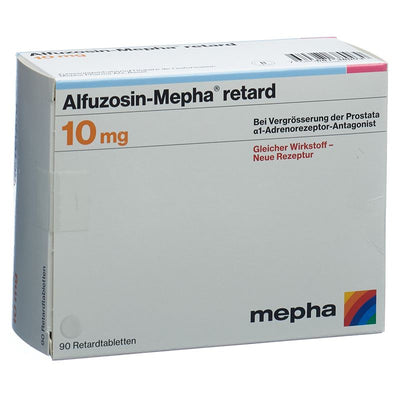 ALFUZOSIN Mepha retard Ret Tabl 10 mg 90 Stk