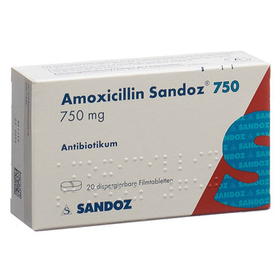 AMOXICILLIN Sandoz Disp Tabl 750 mg 20 Stk