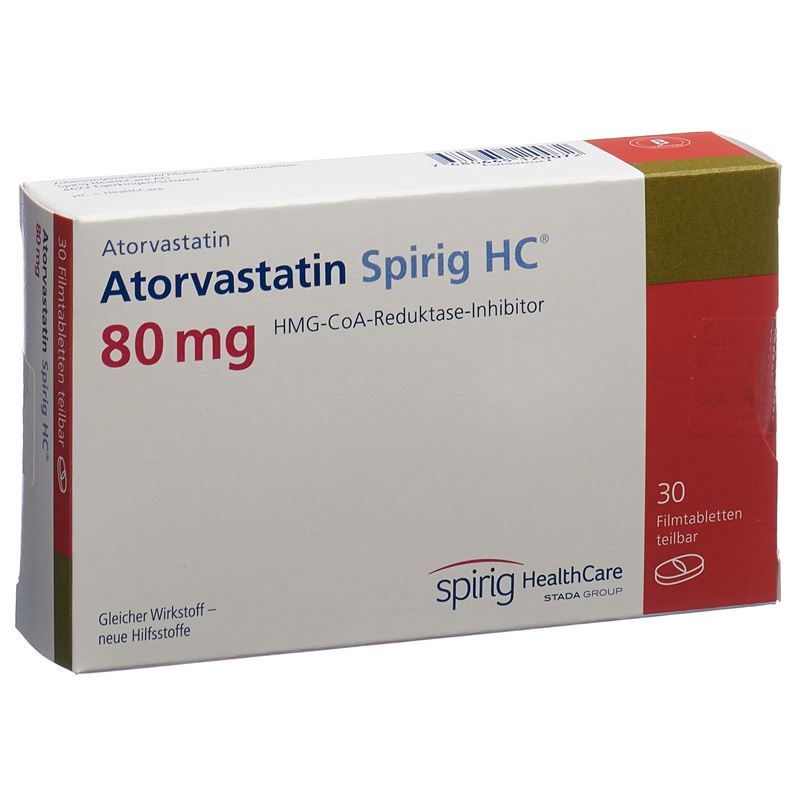 ATORVASTATIN Spirig HC Filmtabl 80 mg 30 Stk