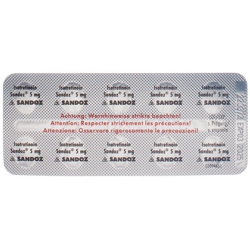 ISOTRETINOIN Sandoz Solucaps 5 mg 30 Stk - CONTENTBACK