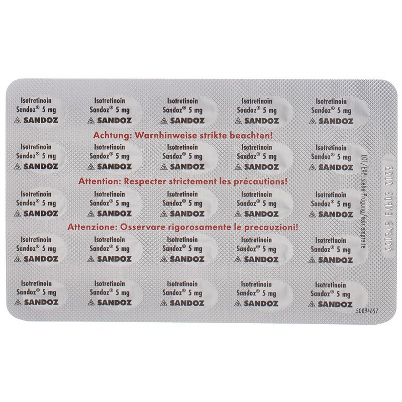 ISOTRETINOIN Sandoz Solucaps 5 mg 100 Stk - CONTENTBACK