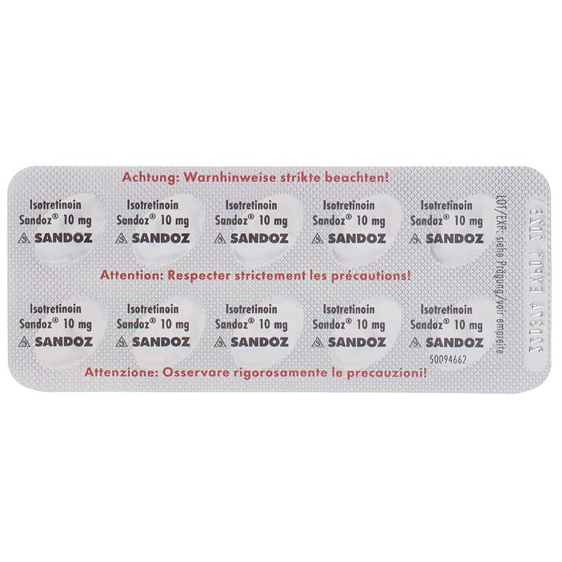 ISOTRETINOIN Sandoz Solucaps 10 mg 30 Stk - CONTENTBACK