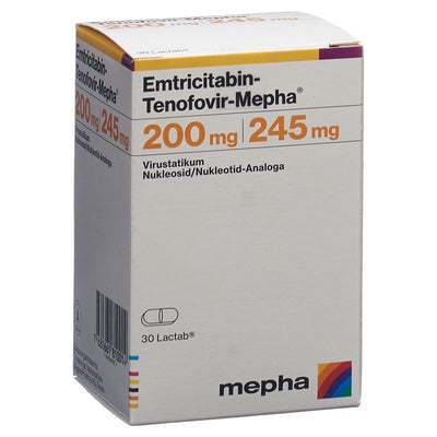 EMTRICITABIN TENOF. Mepha 200/245 mg Ds 30 Stk