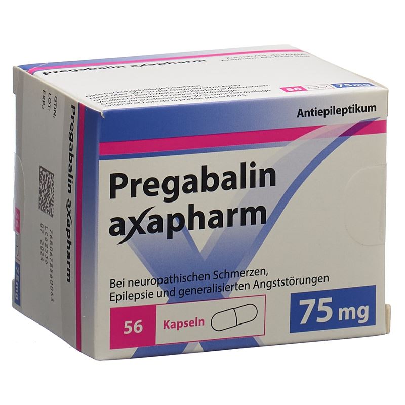 PREGABALIN axapharm Kaps 75 mg 56 Stk