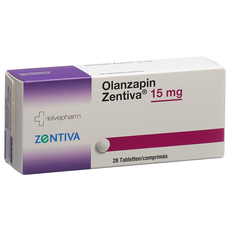 OLANZAPIN Zentiva Tabl 15 mg 28 Stk