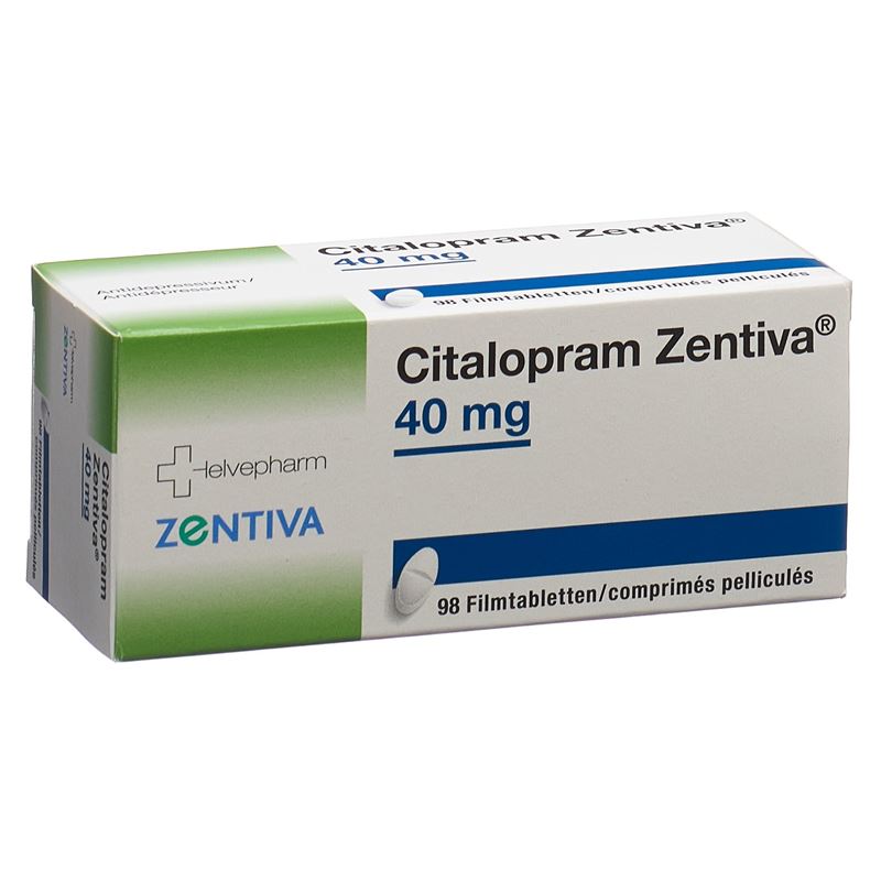 CITALOPRAM Zentiva Filmtabl 40 mg 98 Stk