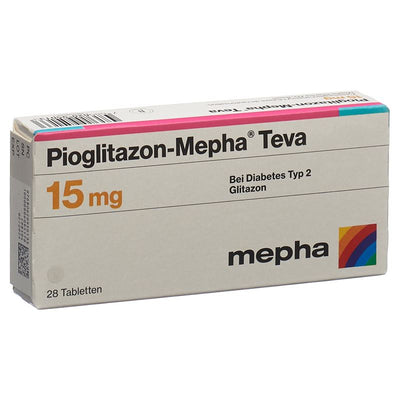 PIOGLITAZON Mepha Teva Tabl 15 mg 28 Stk