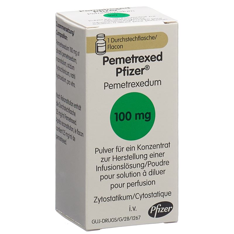 PEMETREXED Pfizer Trockensub 100 mg Durchstf