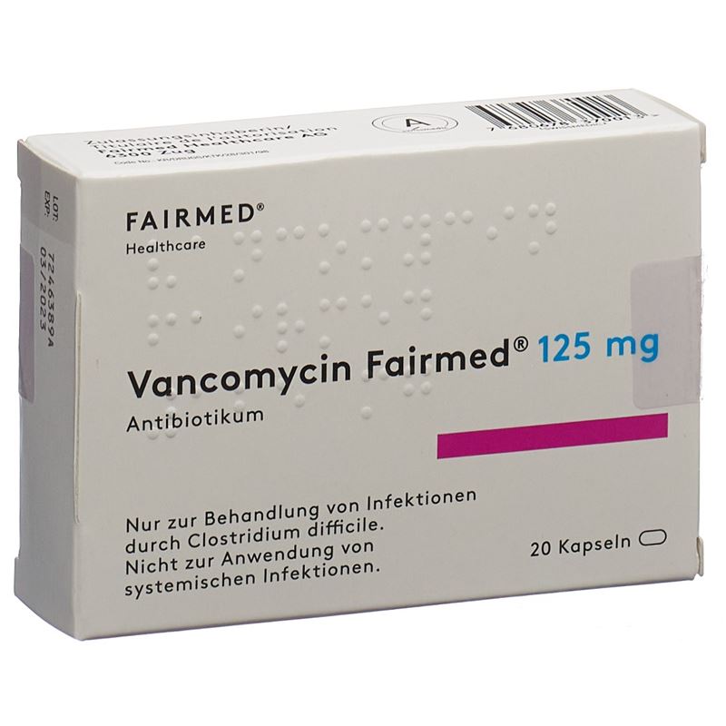 VANCOMYCIN Fairmed Kaps 125 mg 20 Stk