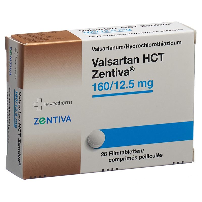 VALSARTAN HCT Zentiva Filmtabl 160/12.5mg 28 Stk