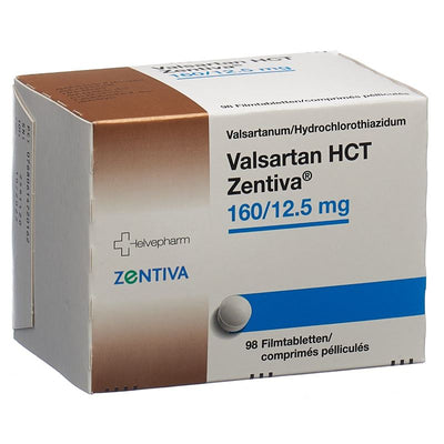 VALSARTAN HCT Zentiva Filmtabl 160/12.5mg 98 Stk