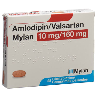 AMLODIPIN VALSARTAN Mylan Filmtabl 10/160mg 28 Stk