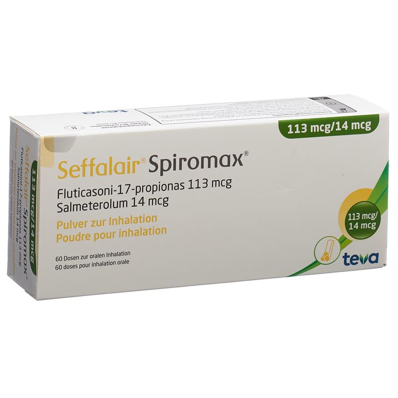 SEFFALAIR SPIROMAX Inh Plv 113/14 mcg 60 Dos