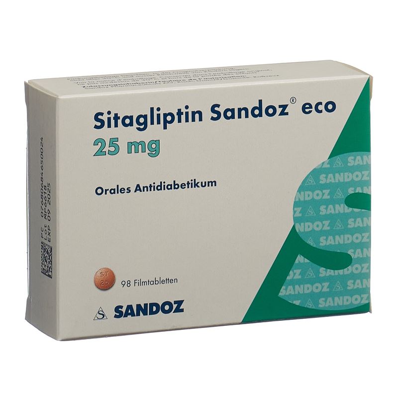 SITAGLIPTIN Sandoz eco Filmtabl 25 mg 98 Stk