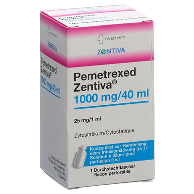 PEMETREXED Zentiva Inf Konz 1000 mg/40ml Durchstf