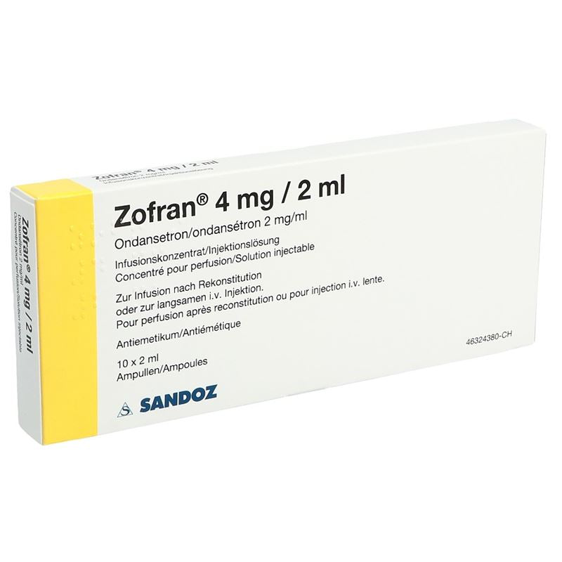 ZOFRAN Inf Konz 4 mg/2ml 10 Amp 2 ml