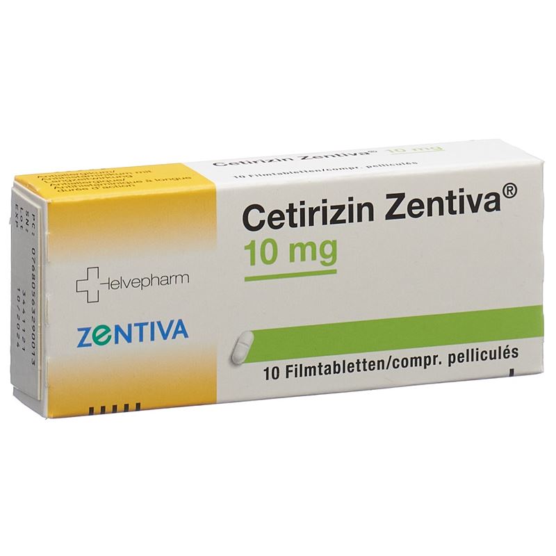 CETIRIZIN Zentiva Filmtabl 10 mg 10 Stk