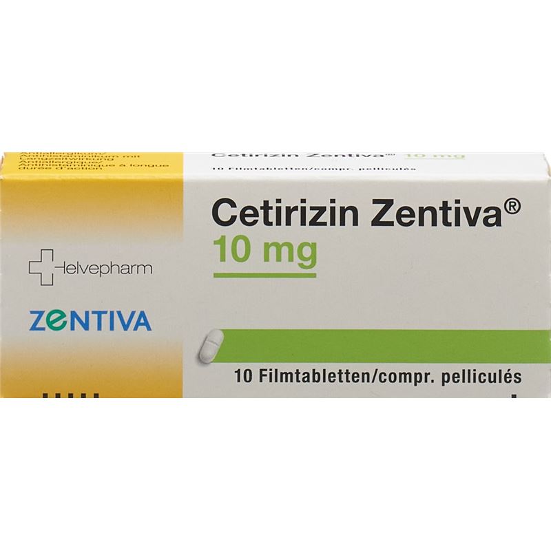CETIRIZIN Zentiva Filmtabl 10 mg 10 Stk - PICFRONTTOP