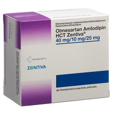 OLMESARTAN AMLODIPIN HCT Zentiva 40/10/25 98 Stk