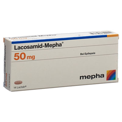 LACOSAMID Mepha Lactab 50 mg 14 Stk