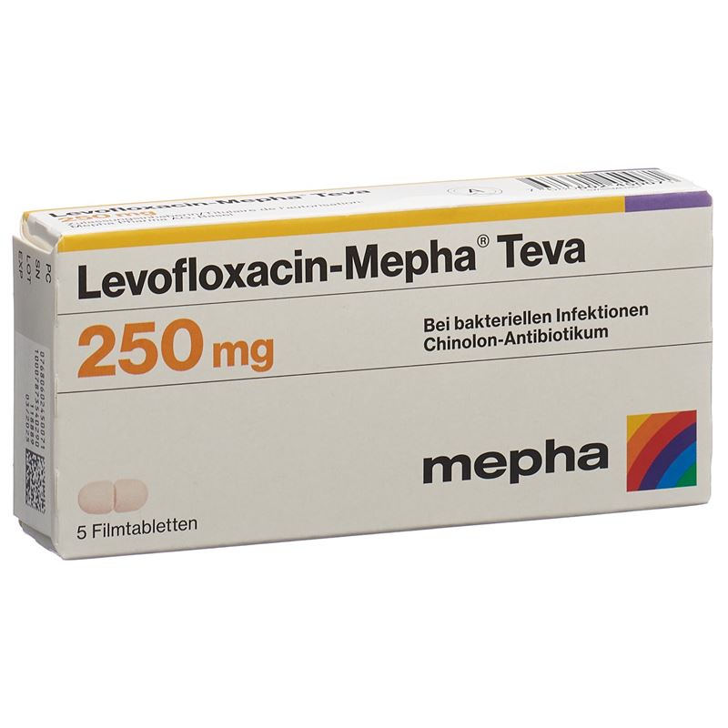 LEVOFLOXACIN Mepha Teva Filmtabl 250 mg 5 Stk