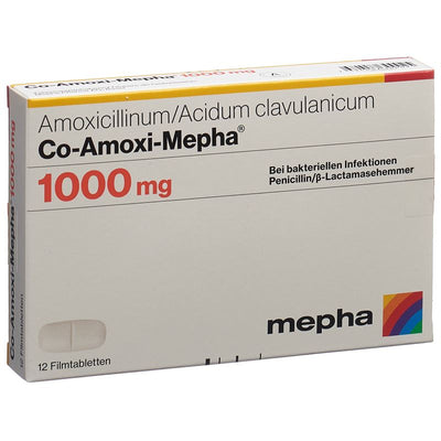 CO-AMOXI Mepha Filmtabl 1000 mg 12 Stk