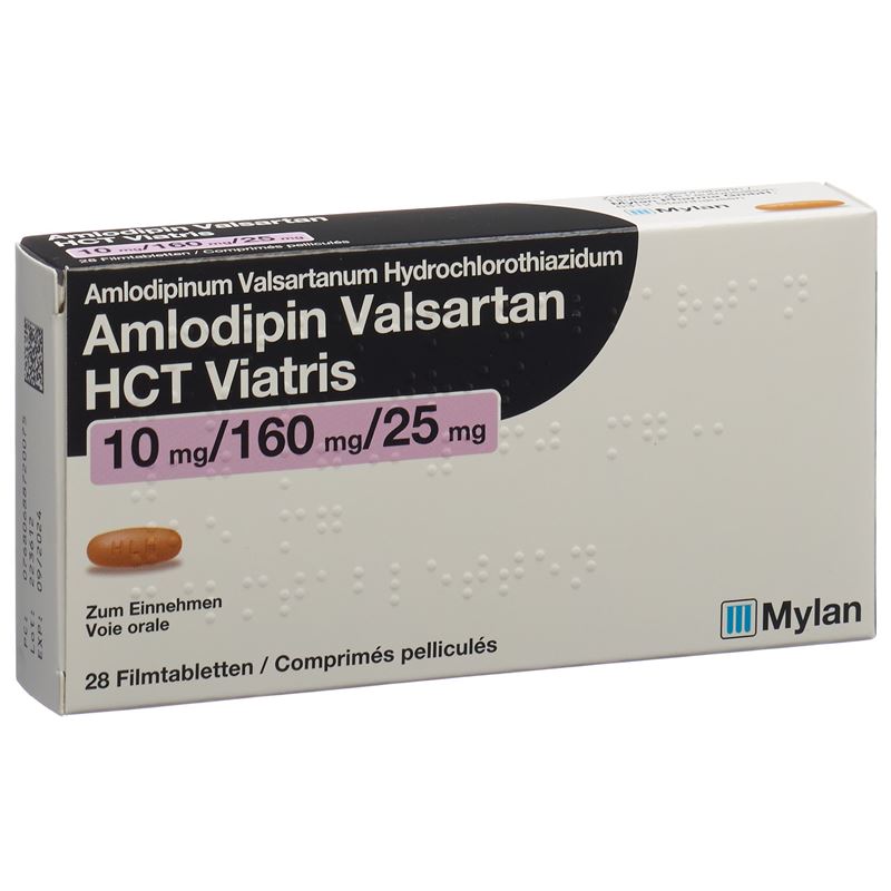 AMLODIPIN VALSARTAN HCT Viatris 10/160/25 28 Stk