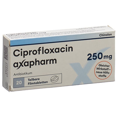 CIPROFLOXACIN axapharm Filmtabl 250 mg 20 Stk