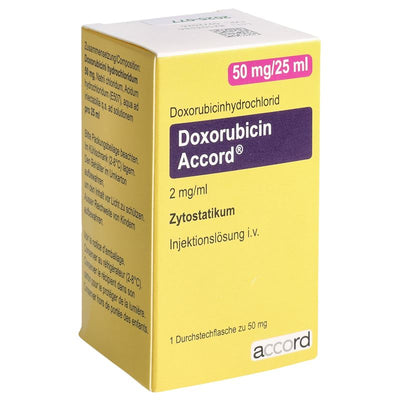 DOXORUBICIN Accord Inj Lös 50 mg/25ml Durchstf