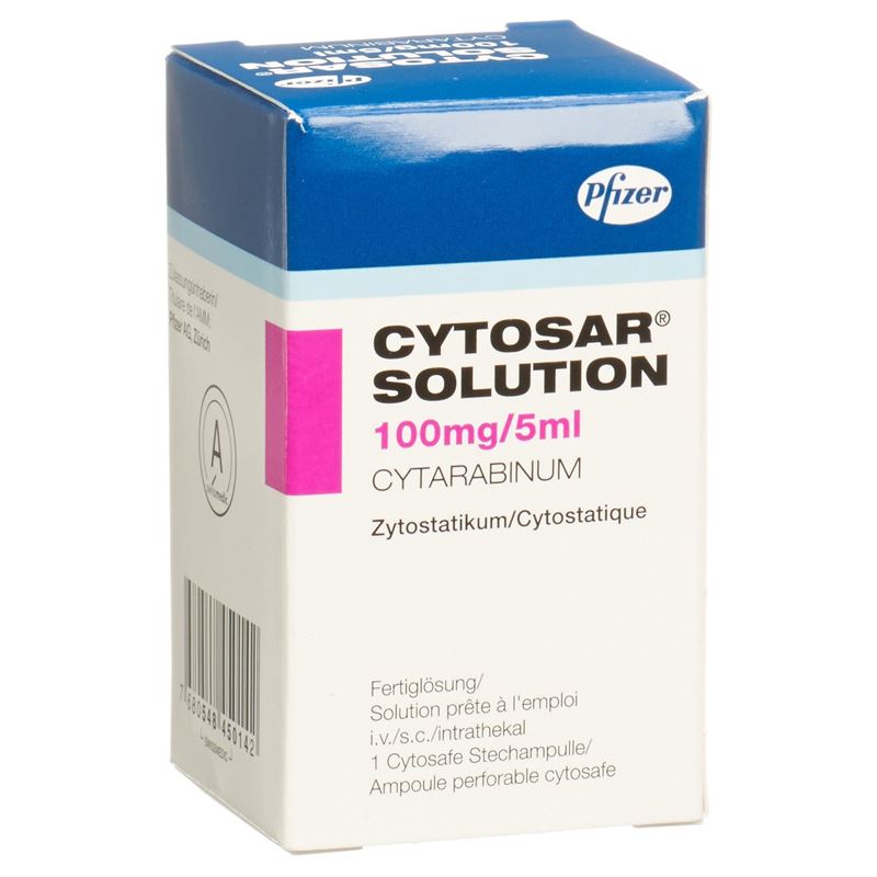CYTOSAR Solution Inj Lös 100 mg/5ml Cytosafe 5 ml